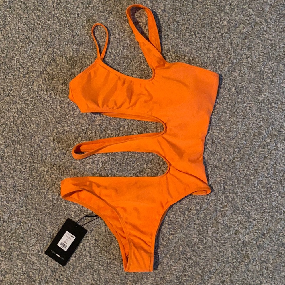 Megan Thee Stallion Orange swim suit size small